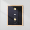 Celestial Moon Phase Wall Frame | Modern Abstract Wall Art | AiyaanBD