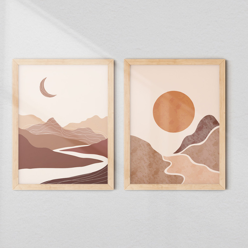 Ayatul Kursi & Saiyedul Istegfar Wall Art Set – Arabic & Bangla | Floral Islamic Design | Fiber Frame Décor