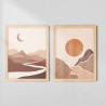 Ayatul Kursi & Saiyedul Istegfar Wall Art Set – Arabic & Bangla | Floral Islamic Design | Fiber Frame Décor
