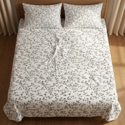 Buy Premium Minimalist Trailing Vine Cotton Bedsheet Set | AiyaanBD