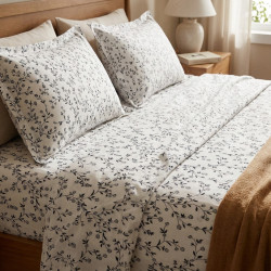 Buy Premium Minimalist Trailing Vine Cotton Bedsheet Set | AiyaanBD
