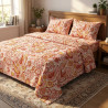 Buy Premium Heritage Paisley Floral Percale Cotton Bedsheet Set | AiyaanBD