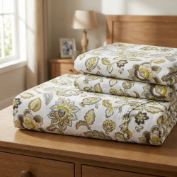 Buy Premium Vintage Royal Floral Cotton Bedsheet Set | AiyaanBD