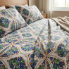 Buy Premium Lattice Floral Cotton Bedsheet Set | AiyaanBD