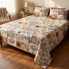 Buy Premium Soft Ethnic Print Cotton Bedsheet Set | AiyaanBD