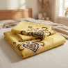 Buy Premium Imperial Damask Crest Satin Cotton Bedsheet Set | AiyaanBD