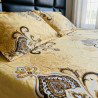 Buy Premium Imperial Damask Crest Satin Cotton Bedsheet Set | AiyaanBD