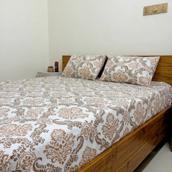 Buy Premium Royal Damask Satin Cotton Bedsheet Set | AiyaanBD