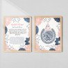 Islamic Wall Frame | Allah & Prophet Muhammad Arabic Calligraphy | Aiyaan