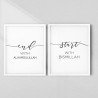 Islamic Wall Art | Start with Bismillah & End with Alhamdulillah | Elegant 2-Piece Set | Aiyaan BD