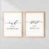 Islamic Wall Art | Start with Bismillah & End with Alhamdulillah | Elegant 2-Piece Set | Aiyaan BD