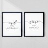 Islamic Wall Art | Start with Bismillah & End with Alhamdulillah | Elegant 2-Piece Set | Aiyaan BD