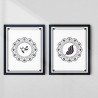 Allah & Muhammad Calligraphy Wall Art Set | Aiyaan BD