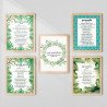 5-Piece Quranic Verse Wall Art Set | Aiyaan BD