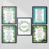 5-Piece Quranic Verse Wall Art Set | Aiyaan BD