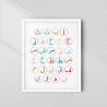Arabic Alphabet Wall Art Frame | Aiyaan BD