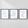 3 Pis Islamic Verse Wall Art Set | Aiyaan BD