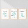 3 Pis Islamic Verse Wall Art Set | Aiyaan BD