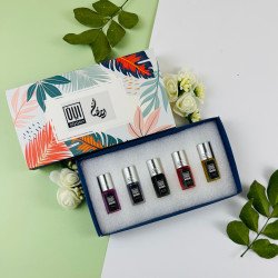 Aiyaan Assorted Perfume Oil Set – Pack of 5 x 3ml | Alcohol-Free Fragrances