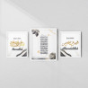 Bismillah & Alhamdulillah,ayatul Kursi, Dhikr Frame Set – Islamic Calligraphy Wall Art