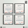 Complete 4-Qul Islamic Frame Set | Arabic & Bengali Translation | Aiyaan