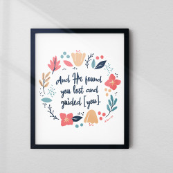 Surah Ad-Duha Guidance Wall Art | Modern Islamic Decor | Aiyaan