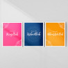 Bismillah InshaAllah Alhamdulillah Frame Set | Modern Islamic Decor | Aiyaan