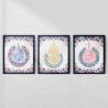 Three Quls Islamic Wall Art Set | Al-Ikhlas, Al-Falaq, An-Nas Frames | Aiyaan